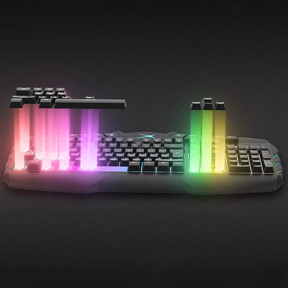 Altec Lansing - M180 Membrane RGB Gaming Keyboard - Multi-Color