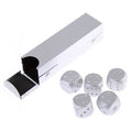 Aluminum Alloy Table Game Poker Games Dices Set with Storage Box