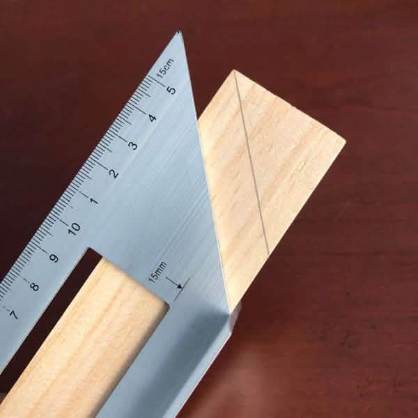 Aluminum Alloy Wooden Square Multifunction Ruler