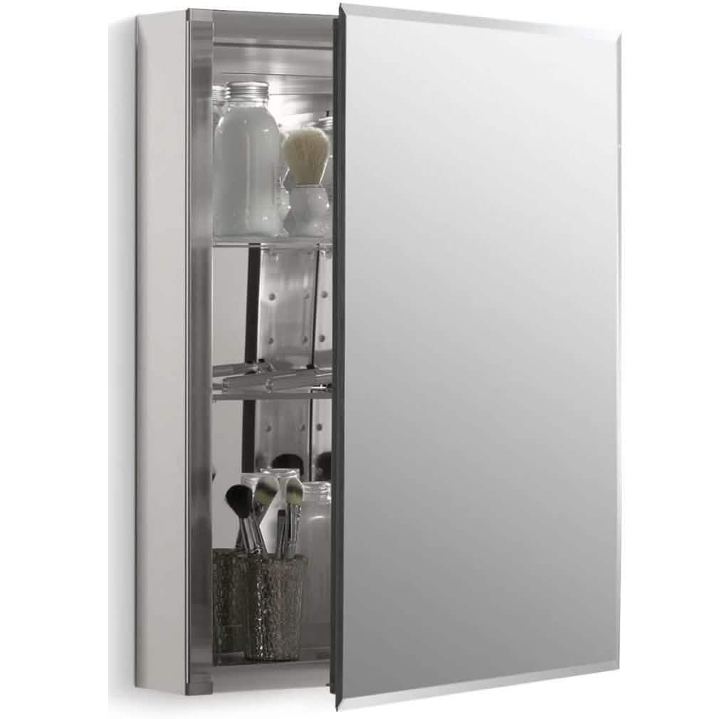 Aluminum Single Medicine Cabinet with Mirror Door