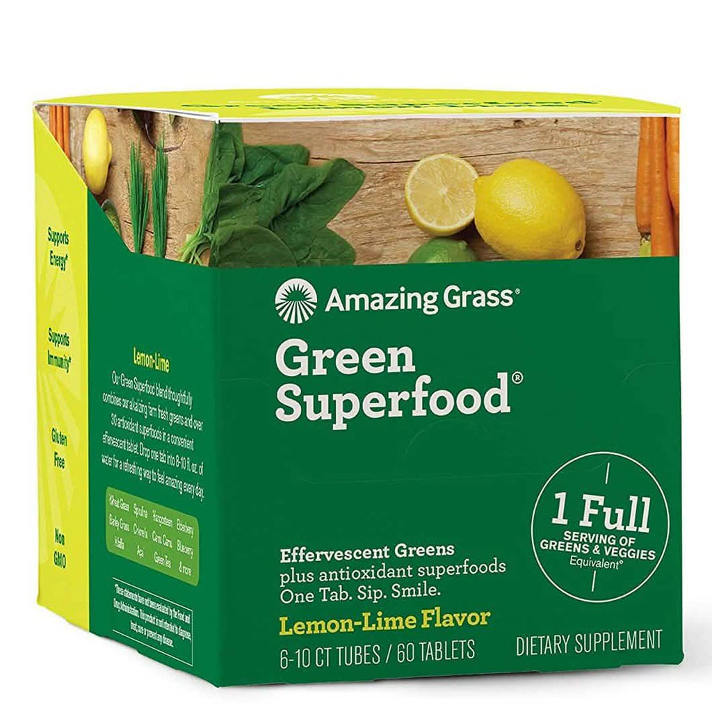 Amazing Grass Green Superfood Water Flavoring Tablet with Antioxidants and Alkalizing Greens