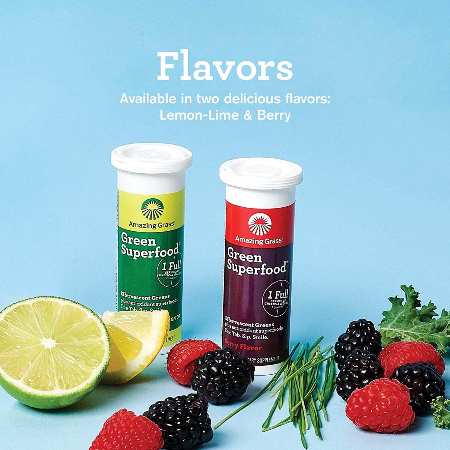 Amazing Grass Green Superfood Water Flavoring Tablet with Antioxidants and Alkalizing Greens
