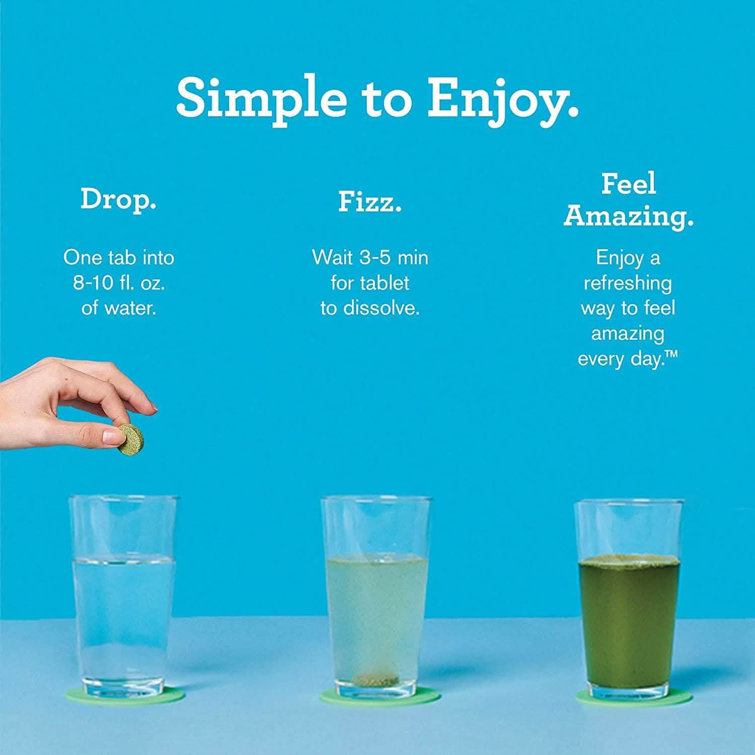 Amazing Grass Green Superfood Water Flavoring Tablet with Antioxidants and Alkalizing Greens
