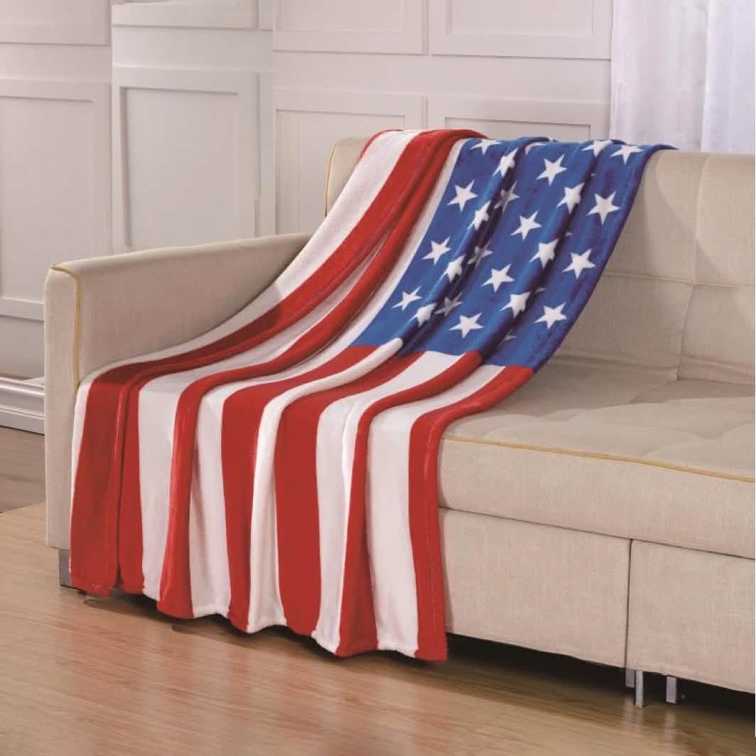 American Flag Ultra-Lush Oversized Throw Blanket