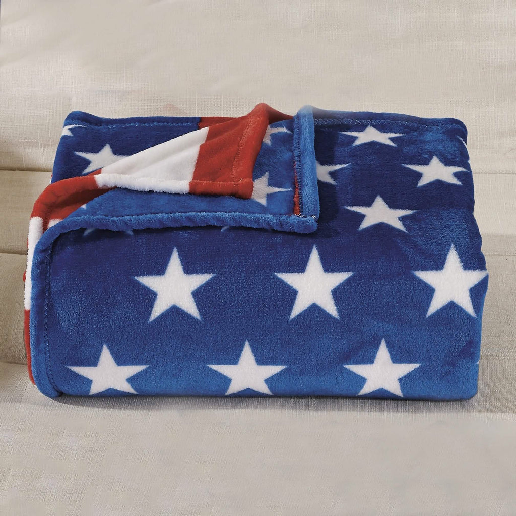 American Flag Ultra-Lush Oversized Throw Blanket