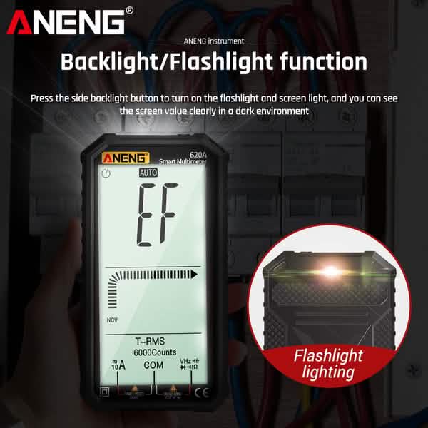 ANENG 4.7-Inch LCD Display 6000 Count AC/DC Digital Multimeter