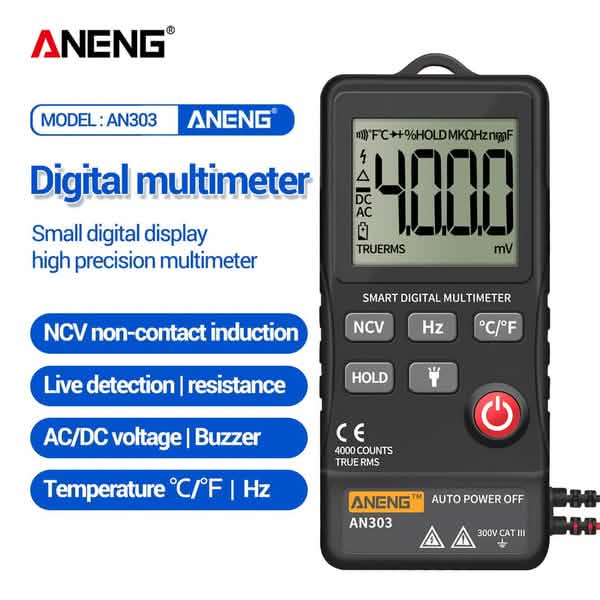 ANENG 4.7-Inch LCD Display 6000 Count AC/DC Digital Multimeter