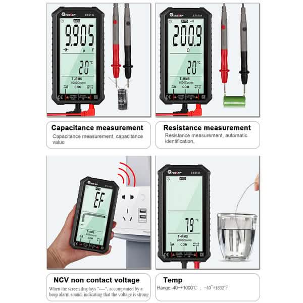 ANENG 4.7-Inch LCD Display 6000 Count AC/DC Digital Multimeter