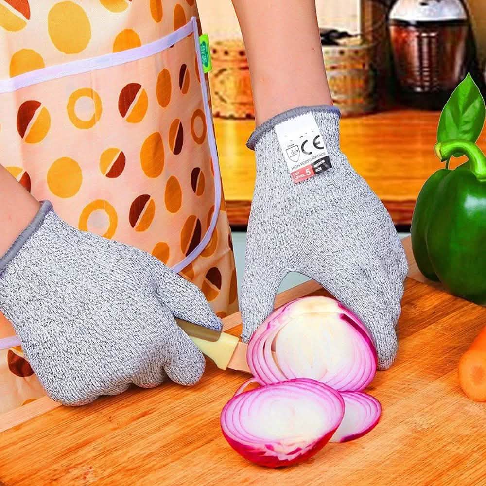 Anti-Cut Gloves 5 Grade Safety Cut Proof Stab Resistant Stainless Steel