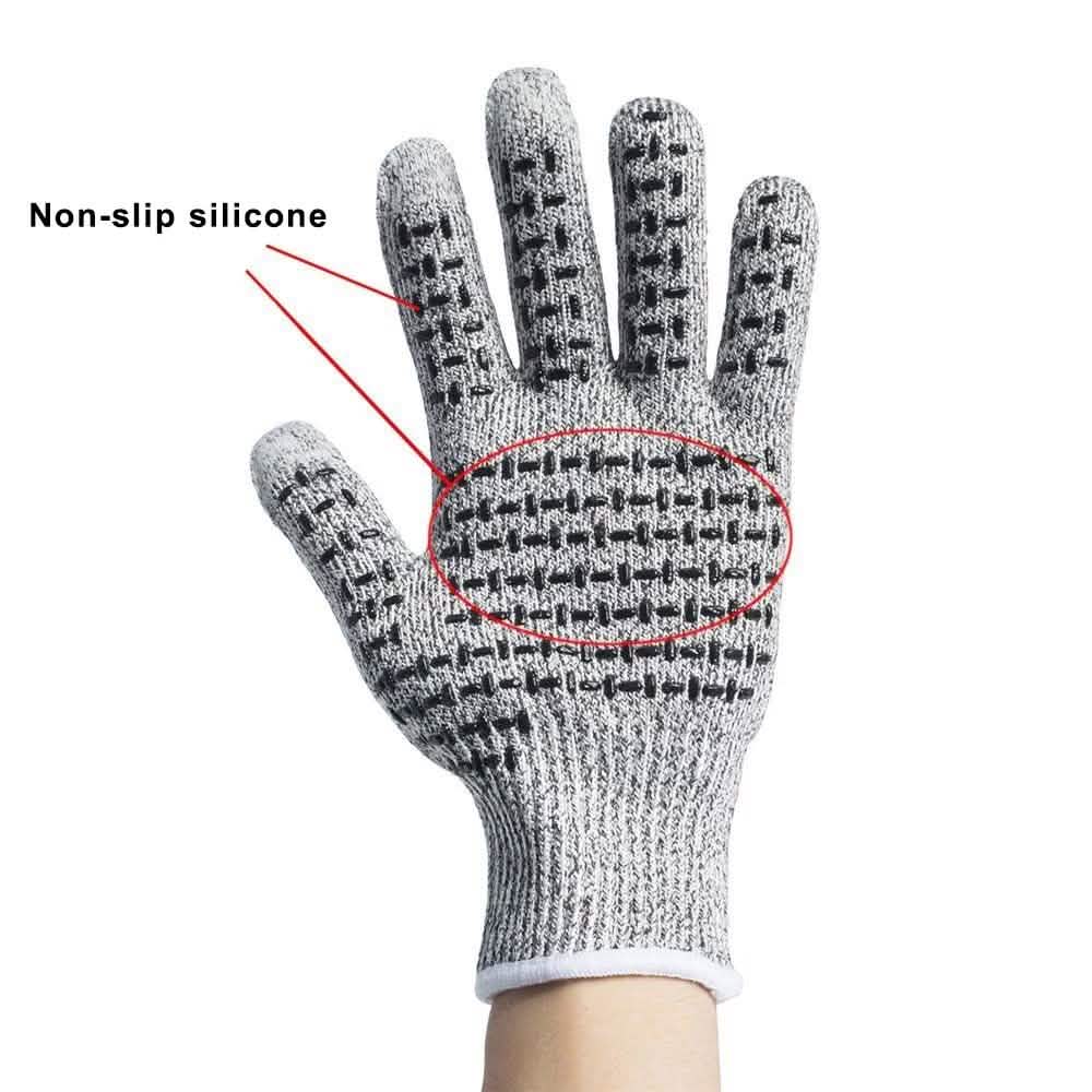 Anti-Cut Gloves 5 Grade Safety Cut Proof Stab Resistant Stainless Steel