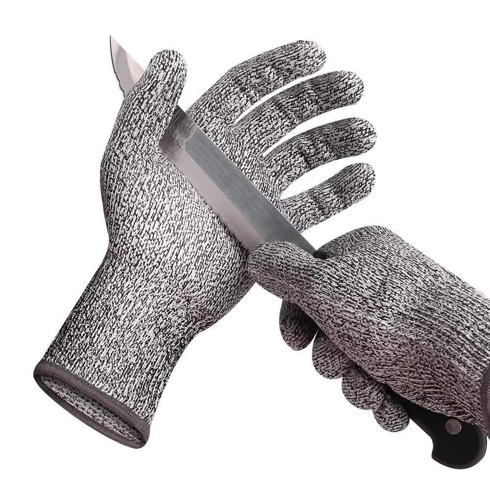 Anti-Cut Gloves 5 Grade Safety Cut Proof Stab Resistant Stainless Steel