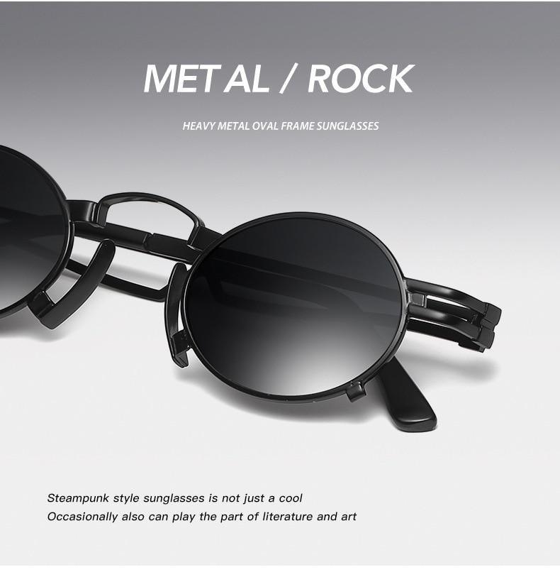 Anti Reflective Retro Eyeglasses Metal Oval Shape  Sunglasses For Women & Men Retro Design  Sun Glasses For Unisex New Colorful Frames New Popular Design