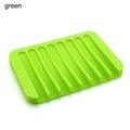 Anti-Skidding Home Improvement Silicone Flexible Bathroom Fixtures Bathroom Hardware Tray Soap Dish for Shower Waterfall Soap Holder Soap Tray Soap Saver Drainer Flexible Silicone For Shower Bathroom Kitchen Counter Top Keep Soap Bars Dry Clean Easy Clean