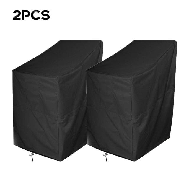 Anti-UV Snow Dust Wind-Proof Tear-Proof Anti-Fading Furniture Cover Chair Dust Cover Storage Bag Outdoor Garden Patio Furniture Protector Waterproof Dustproof Chair Seat Protection Cover