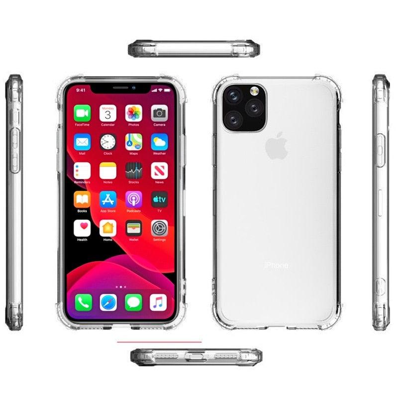Anti-Yellow Clear Soft Case for Iphone 14 Pro Max 12 11 13 Pro 14 Plus Shockproof Mobile Phone Cover for Iphone14 Slim Soft Edge Shockproof Protective Case for iPhone