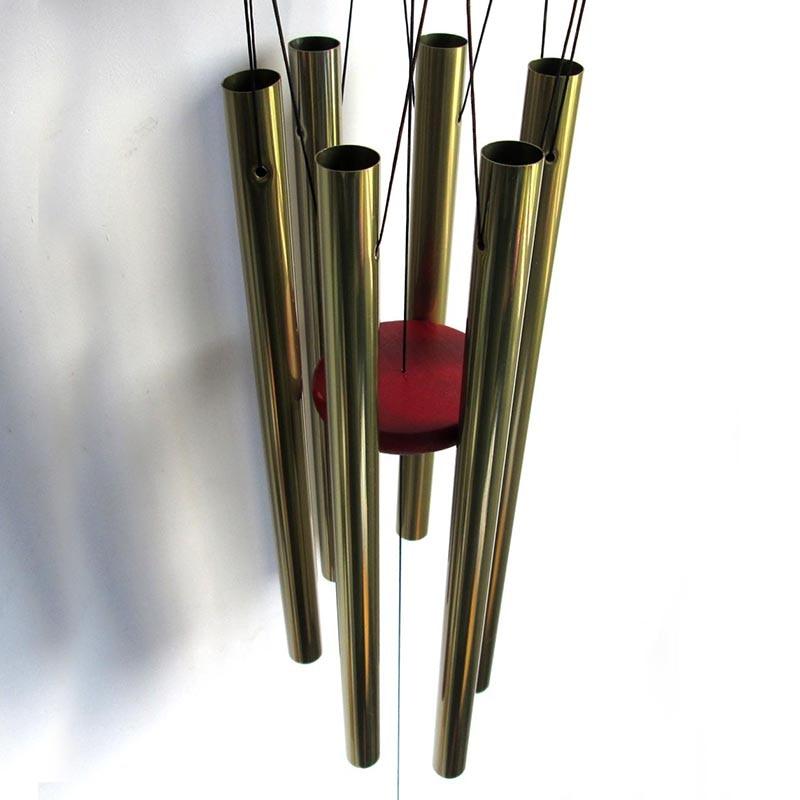 Antique Amazing Grace Wind Chimes Outdoor Large Deep Tone Resonant 6 Memorial Tube Copper Wind Chimes Chapel Bells Wind-chimes Hanging Home Decoration Elegant Chime Soothing Rich Tone for Mom Decent Gift For Housewarming & Christmas