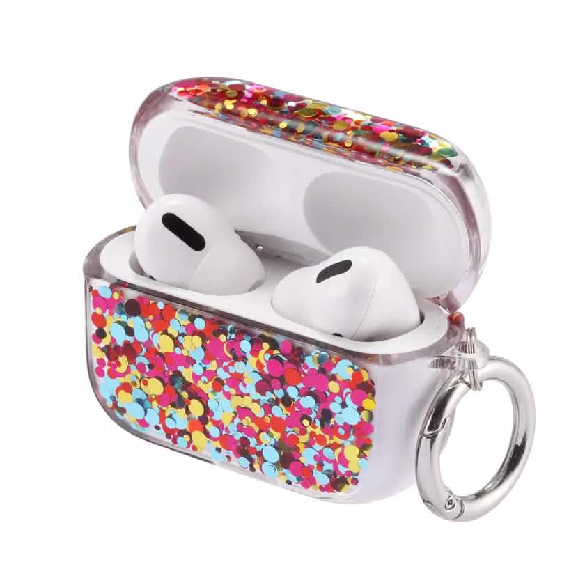 AirPods for Apple 1 & 2 Case Cover with Keychain Carabiner