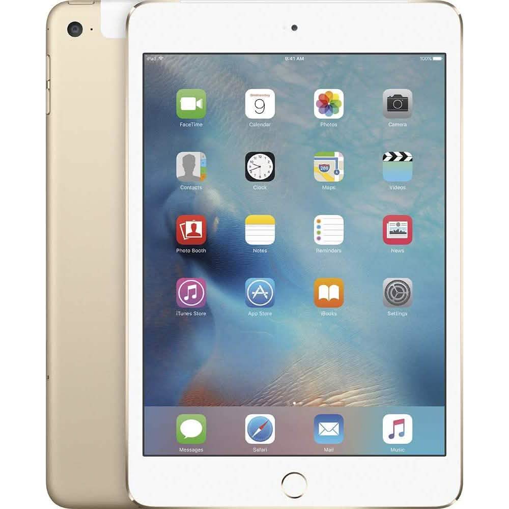 Apple iPad Mini 4 WiFi + Cellular 4G LTE - Fully Unlocked (Refurbished)