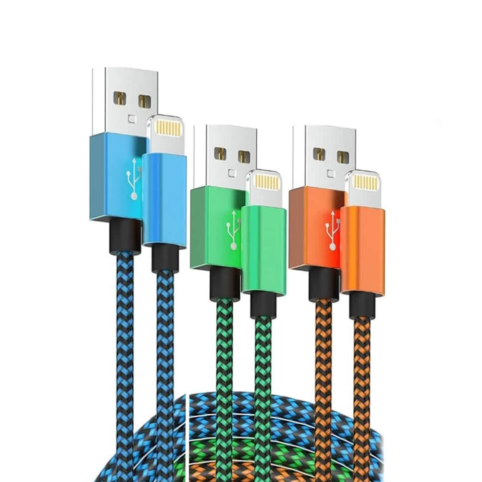 MFi Certified iPhone Apple Lightning Cable and Wall Charger