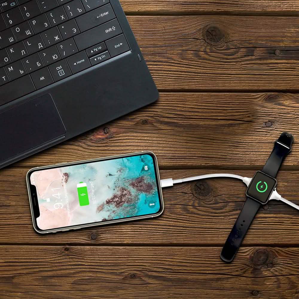 Lightning and Apple Watch Charging Cable