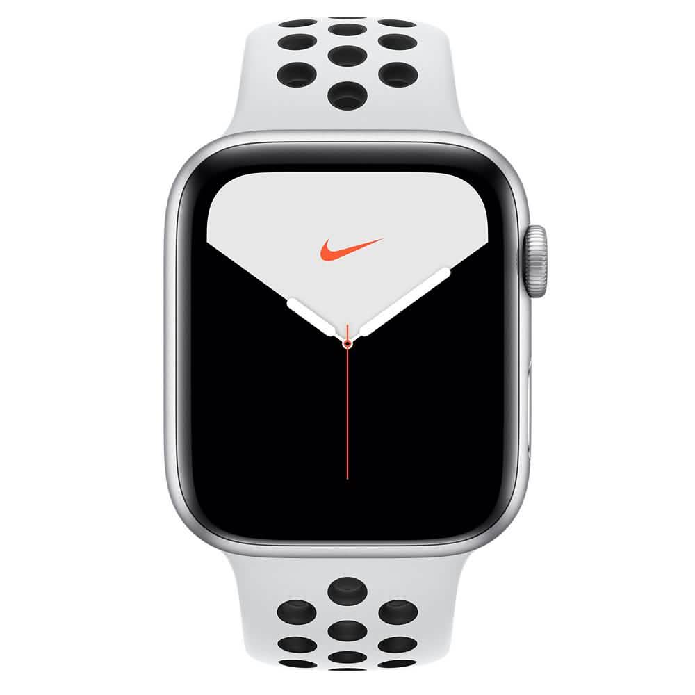 Apple Watch Nike Series 5 (GPS) 44mm Silver Aluminum Case with Pure Platinum/Black Nike Sport Band