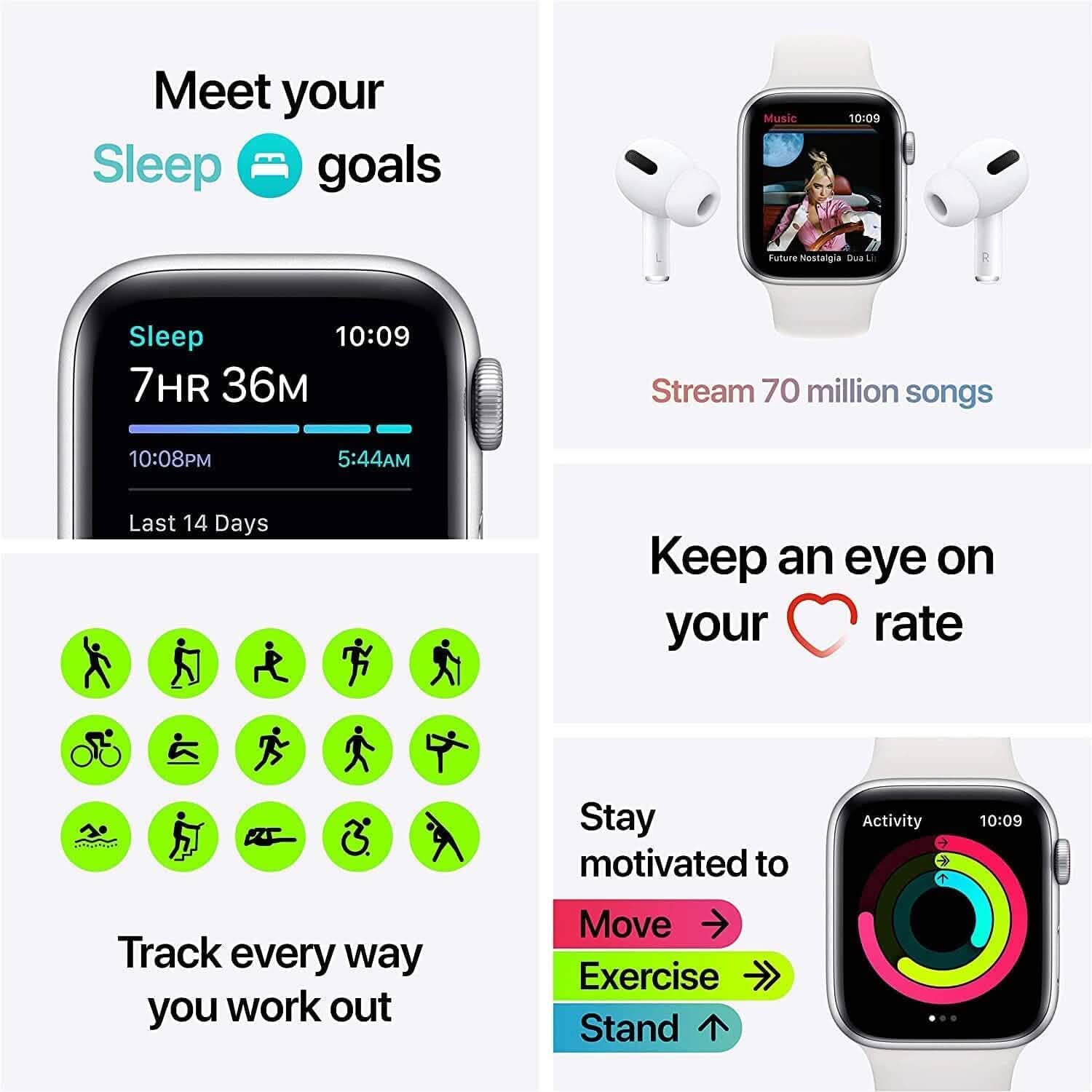 Apple Watch SE WiFi + 4G Cellular (Refurbished)