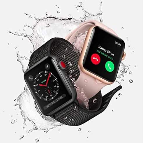 Apple Watch Series 3 GPS 42mm Space Gray Aluminum Case with Black Sport Band (Refurbished)