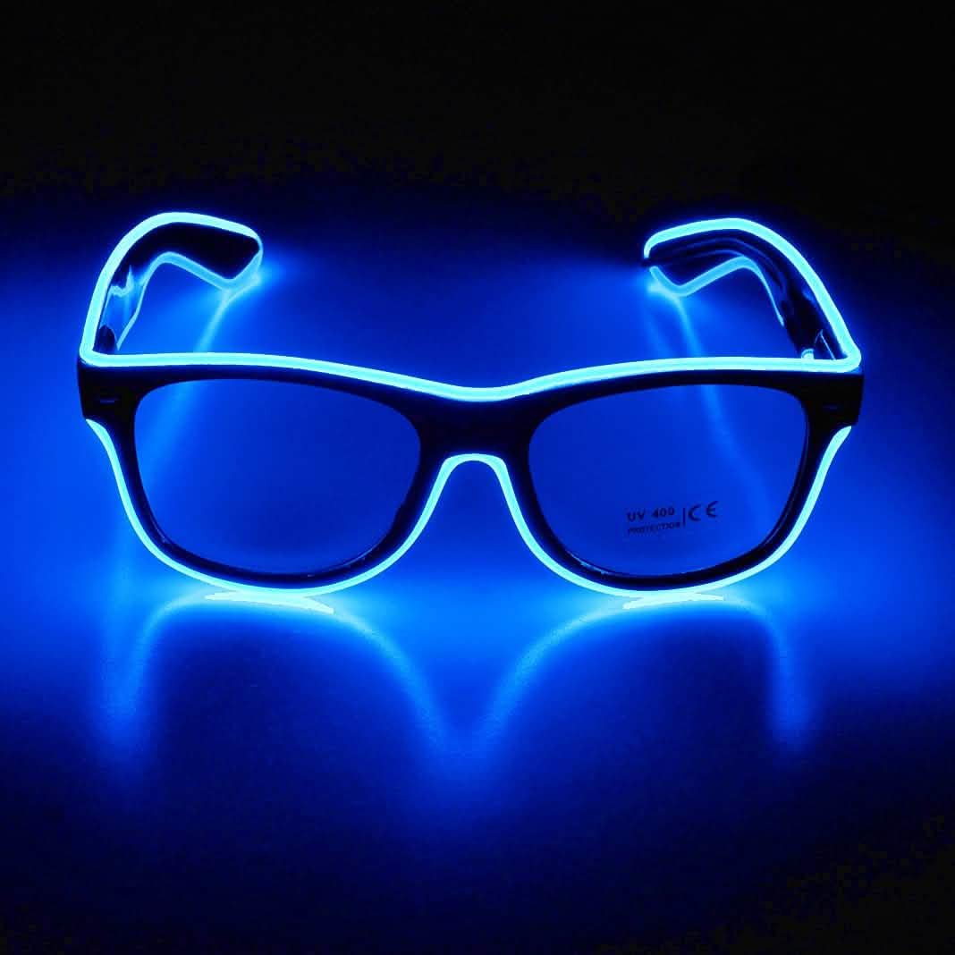Aquat Light up EL Wire Neon Rave Glasses