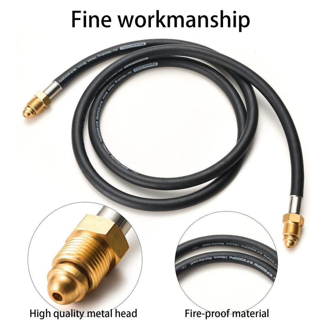 Argon CO2 Flow Meter Regulator Hose Mig Tig UNF5/8, 6.56ft with Inert Gas Fitting