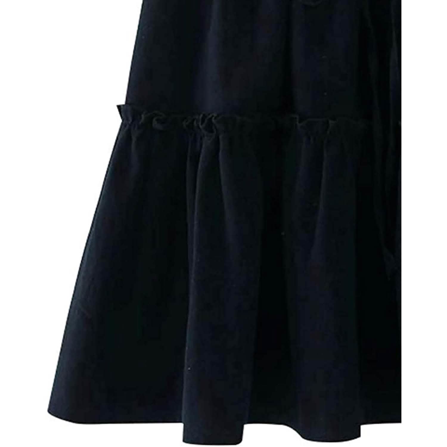 Arjungo Women's Ruffled Boho A Line Skater Mini Skirt