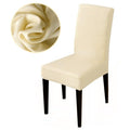 Armless Removable Washable Elastic Dinner Universal Spandex Solid Chair Slip Covers Set Colors For Choice Universal Size Chair Cover