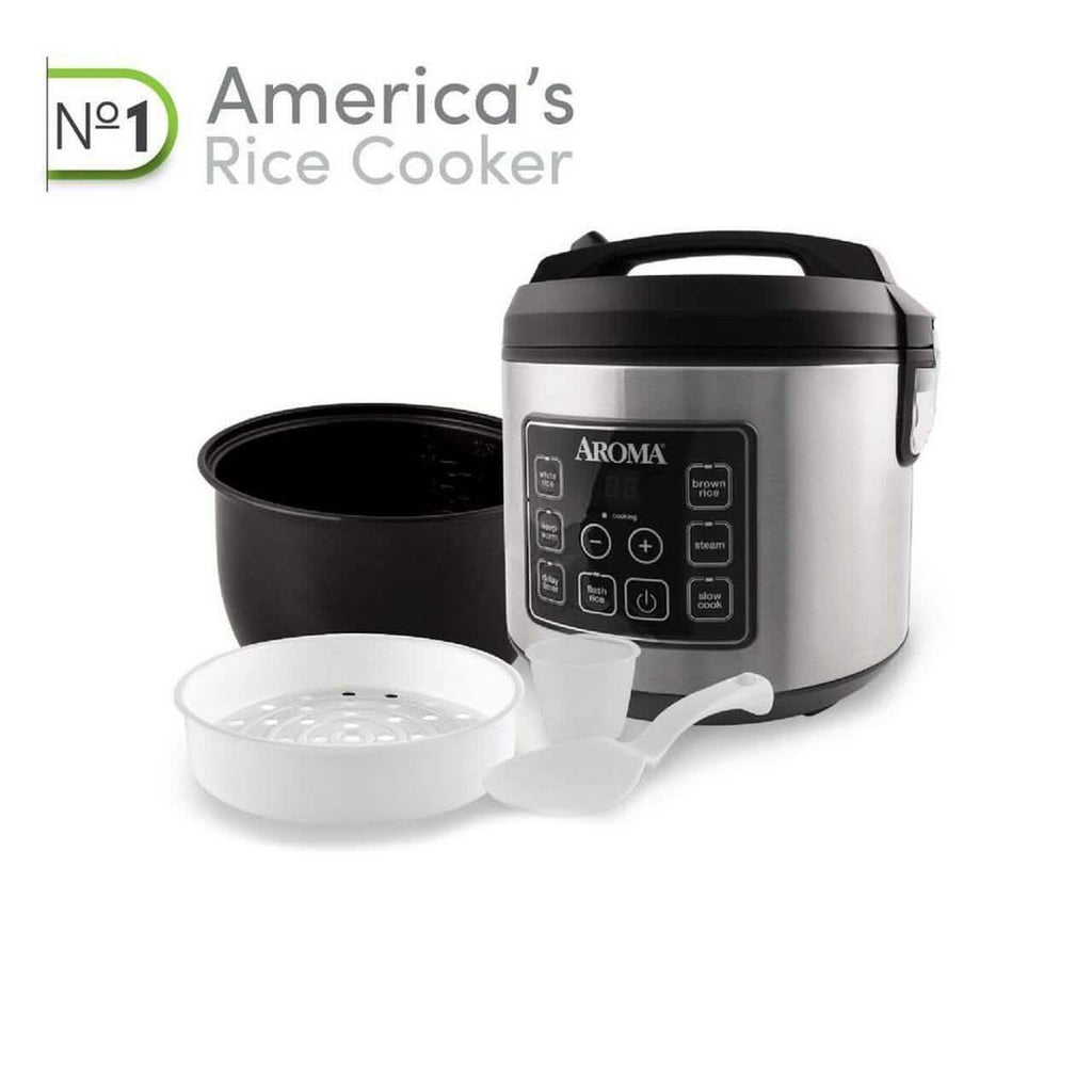 Aroma 20-Cup Digital Rice Cooker and Food Steamer (Refurbished)