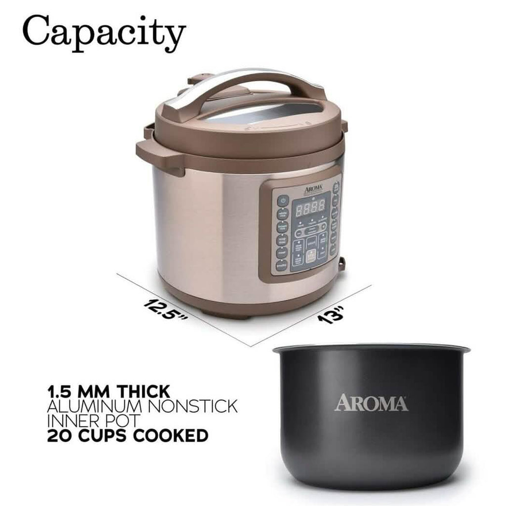 Aroma Housewares Professional MTC-8016 Digital Pressure Cooker 6 quart