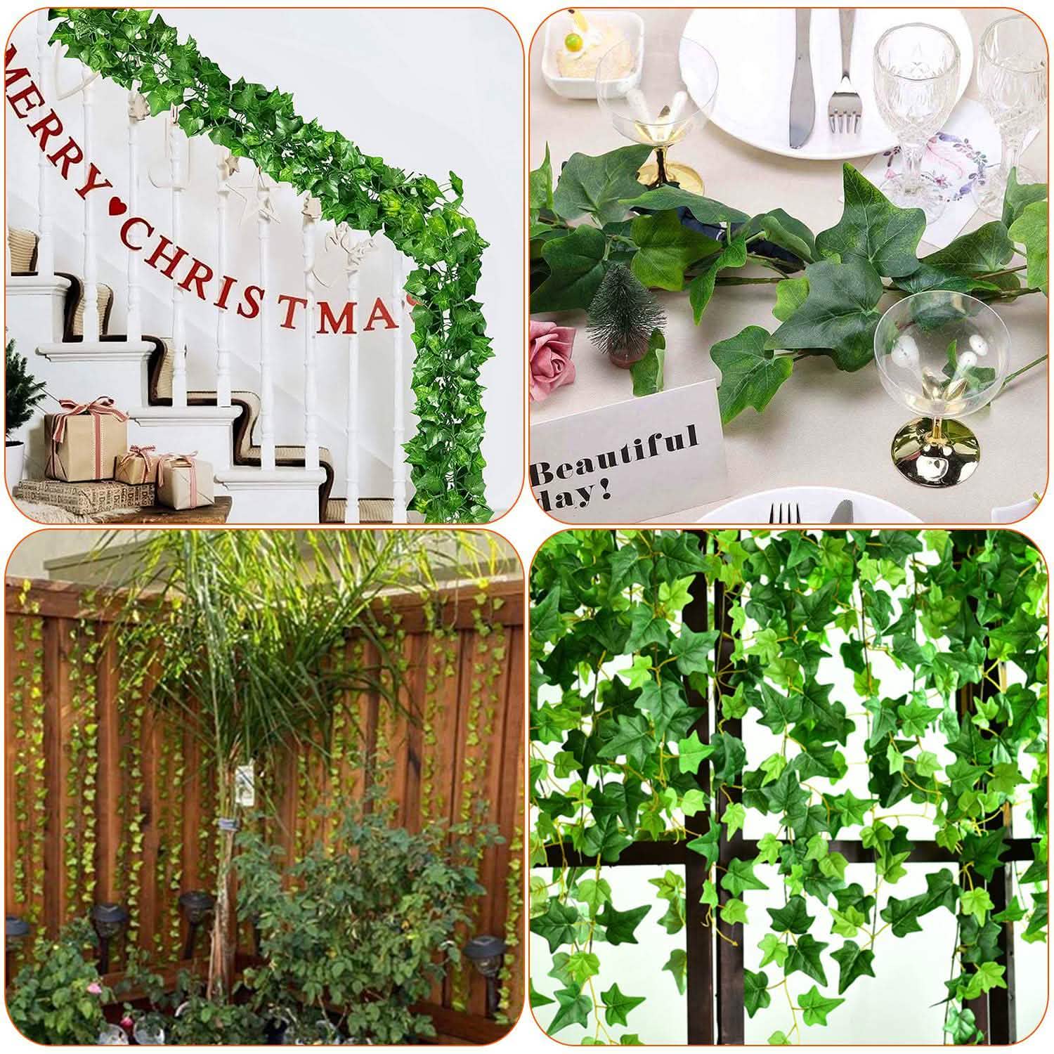 Artificial Ivy Leaves 78.7 Ft.