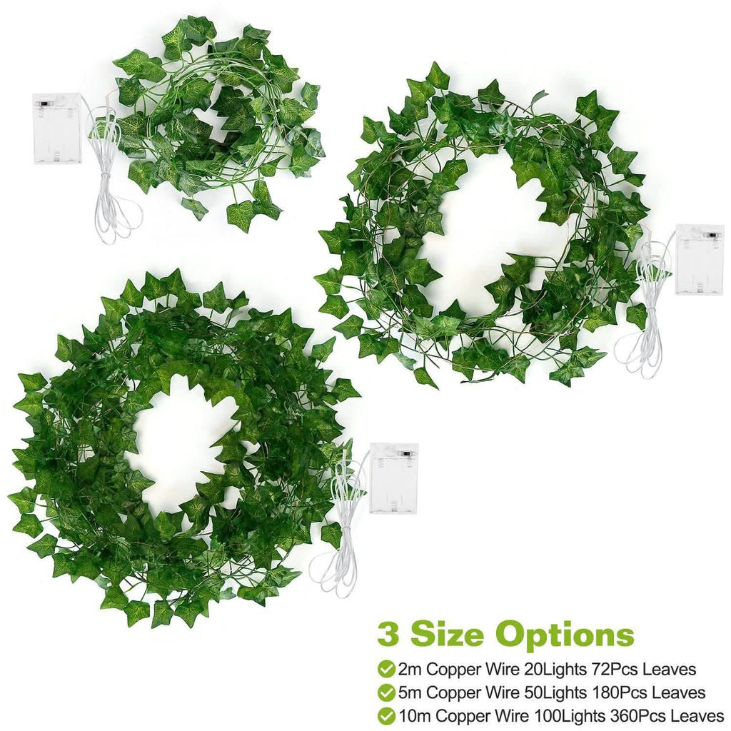 Artificial Ivy Leaves String Lights
