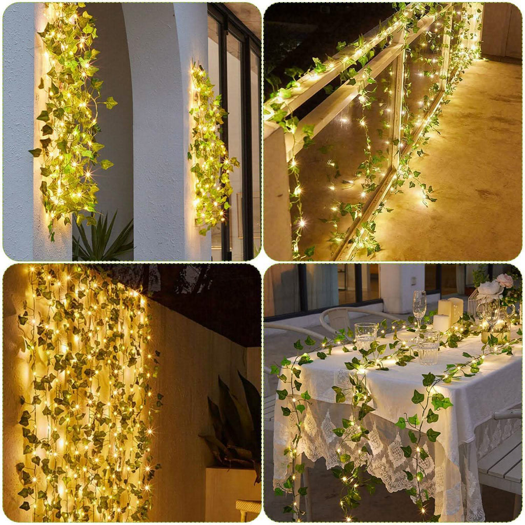 Artificial Ivy Leaves String Lights