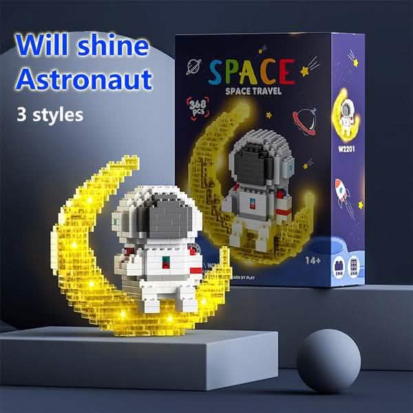 Astronaut Building Blocks LED Glowing Toys
