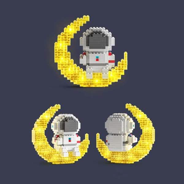 Astronaut Building Blocks LED Glowing Toys