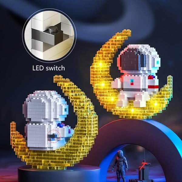Astronaut Building Blocks LED Glowing Toys