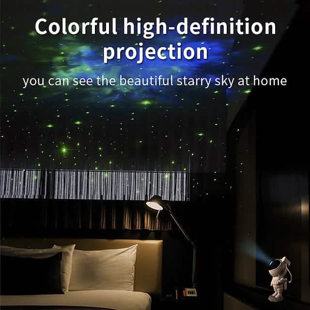 Astronaut Galaxy Starry Sky Projector with Timer Remote