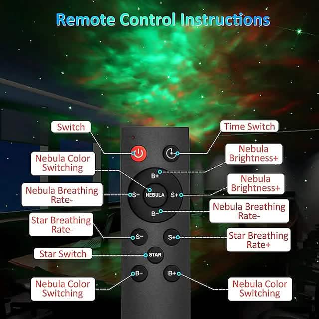 Astronaut Galaxy Starry Sky Projector with Timer Remote