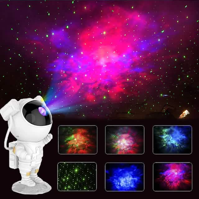 Astronaut Galaxy Starry Sky Projector with Timer Remote
