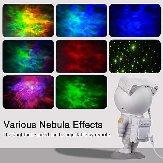 Astronaut Galaxy Starry Sky Projector with Timer Remote