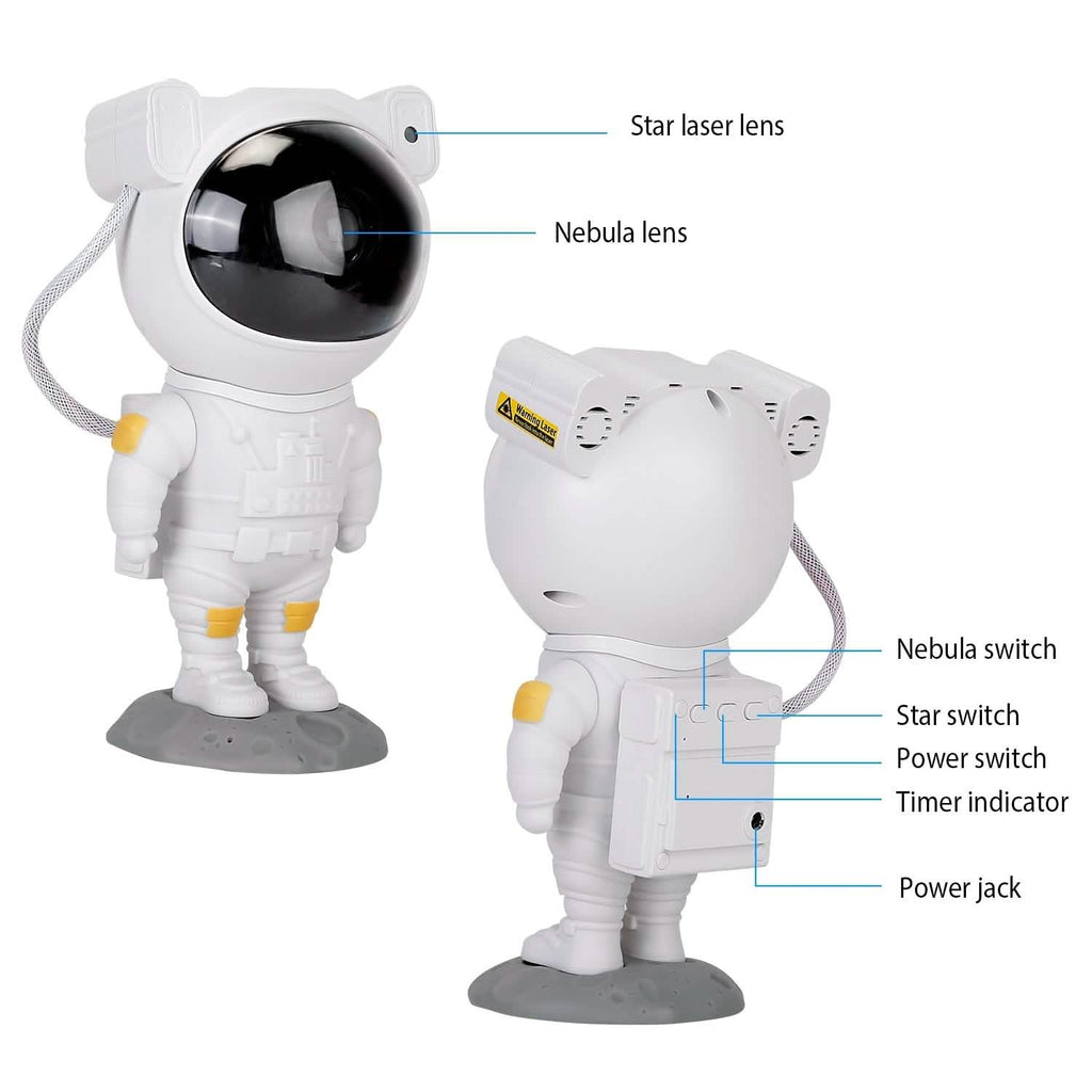 Astronaut Star Projector Light with Remote Control