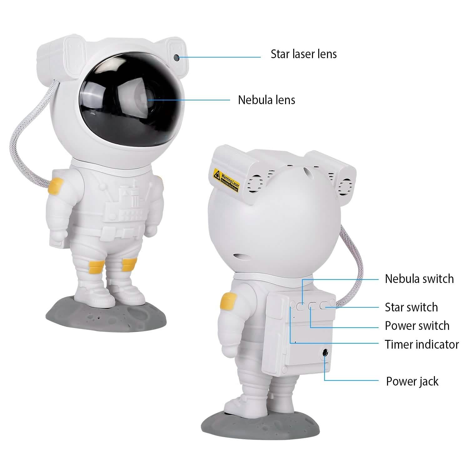 Astronaut Star Projector Light with Remote Control