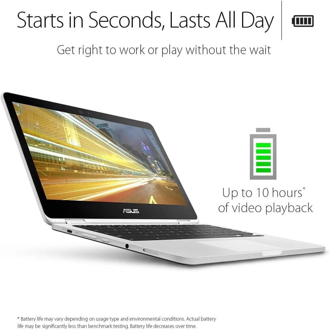 ASUS Chromebook Flip C302CA-DH54 12.5-inch Touchscreen Convertible Chromebook (Refurbished)