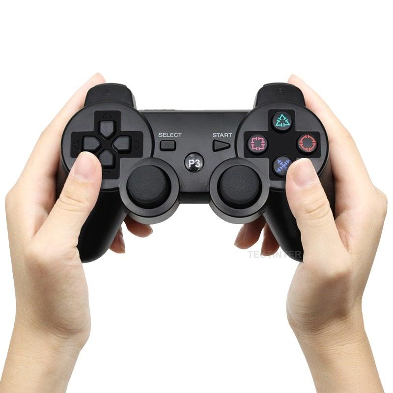 Attractive Green White Wireless Joystick Gamepad Console Controller Compatible With PC Laptop Tablet Support Bluetooth
