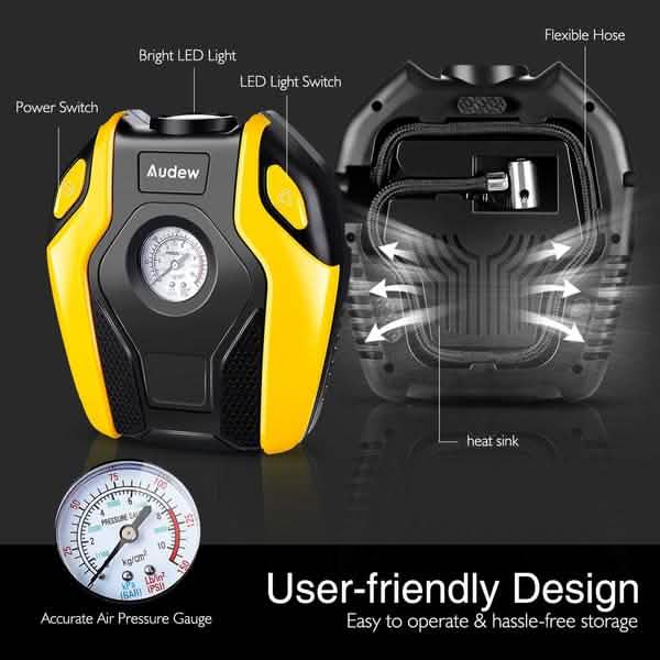 Audew 150W Portable Air Compressor Pump