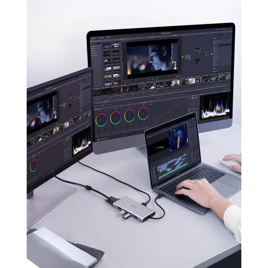AUKEY 10-in-1 USB C Hub with 4K HDMI & VGA