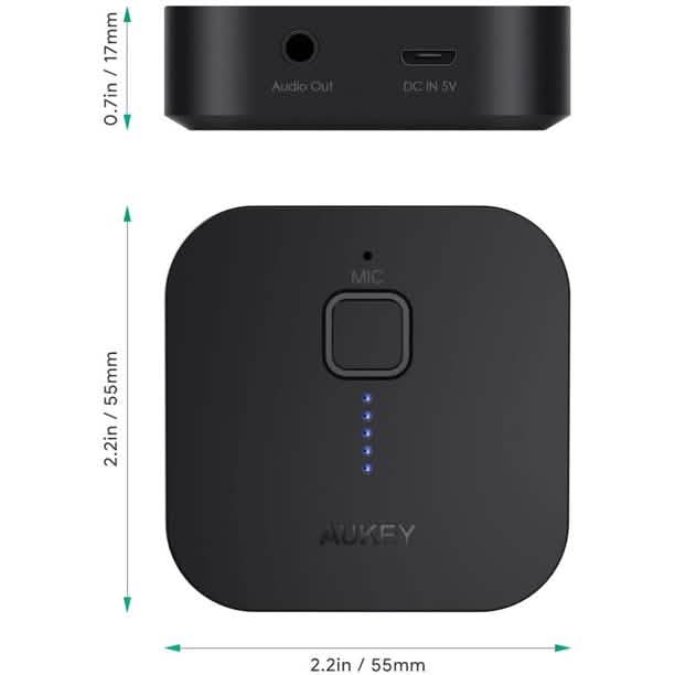 AUKEY Bluetooth Receiver V4.1 Wireless Audio Music Adapter